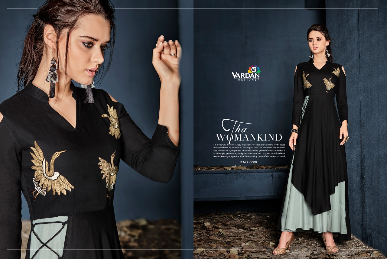 vardan designer gulnaz vol 1 rayon festive look kurti catalog