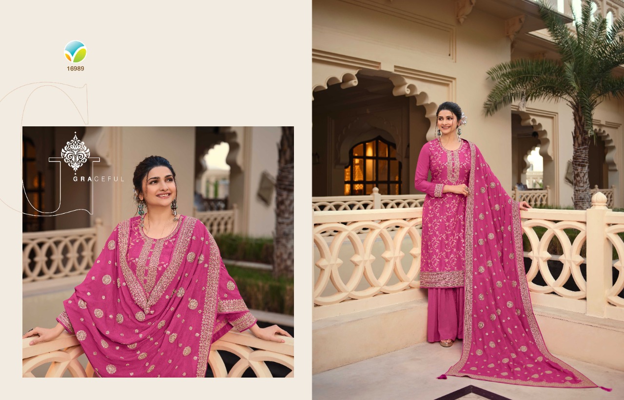 vinay fashion kaseesh guzarish hitlist dola jaquard festive look salwar suit catalog