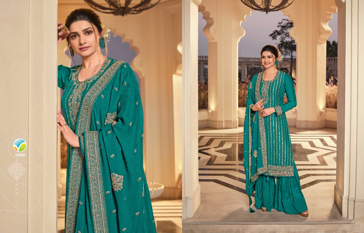 vinay fashion kaseesh guzarish hitlist dola jaquard festive look salwar suit catalog