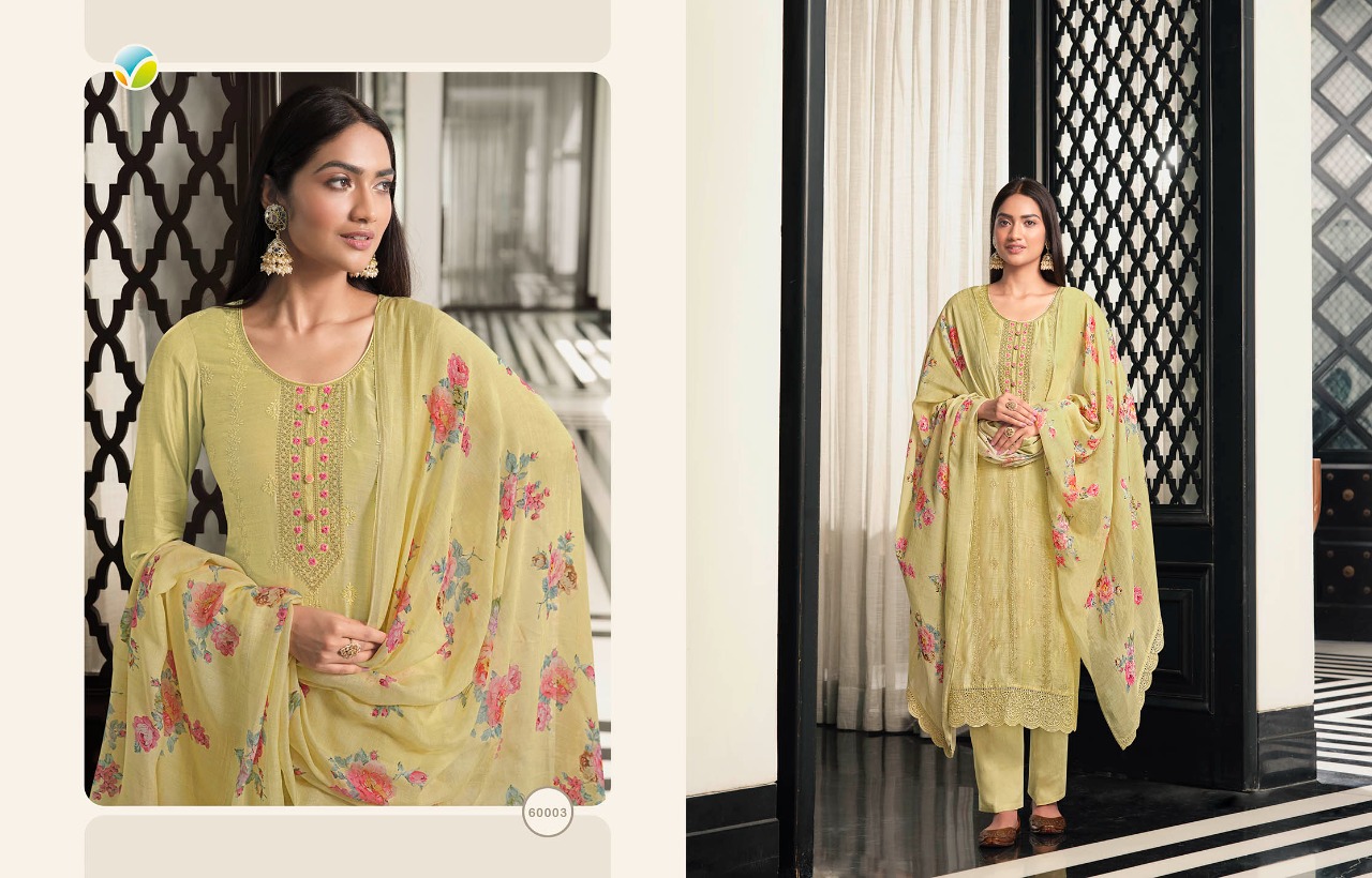 vinay fashion kervin aneesha muslin decent embroidary look salwar suit catalog