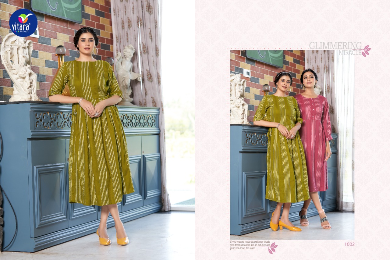 vitara fashion armani kadambri silk innovaive style kurti catalog