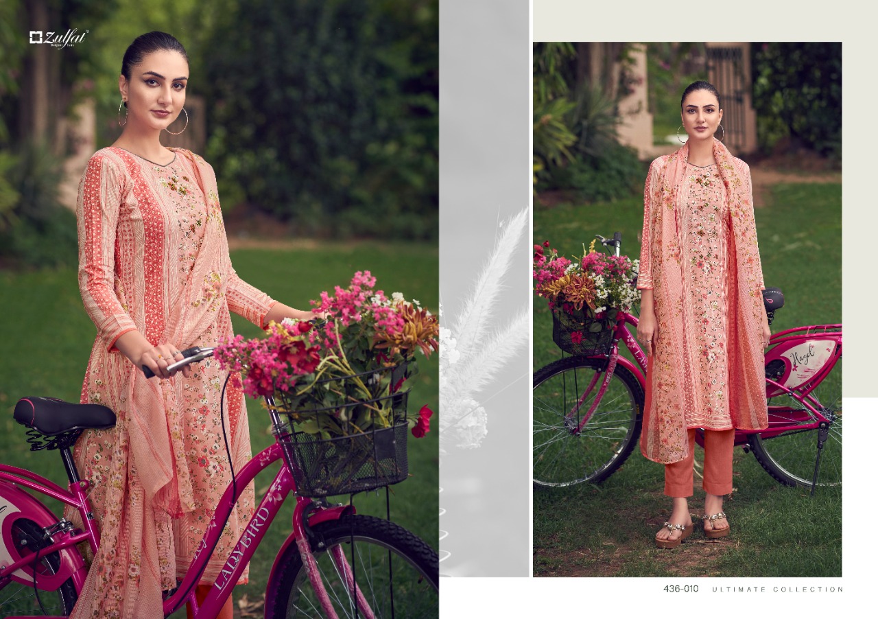 zulfat designer suit inara cotton elegant look salwar suit catalog