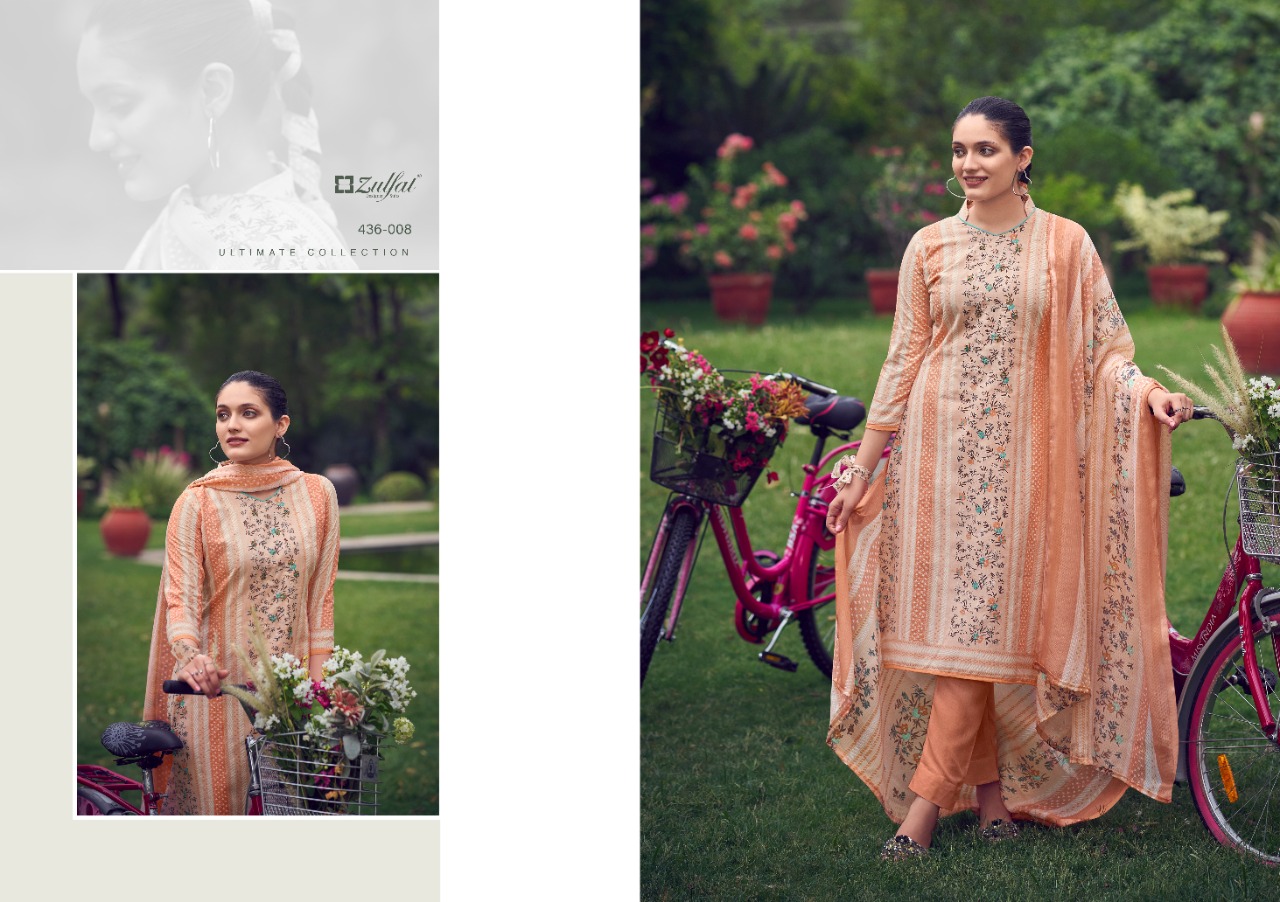 zulfat designer suit inara cotton elegant look salwar suit catalog