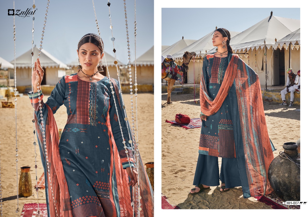 zulfat designer suit parizaat cotton astonishing look salwar suit catalog