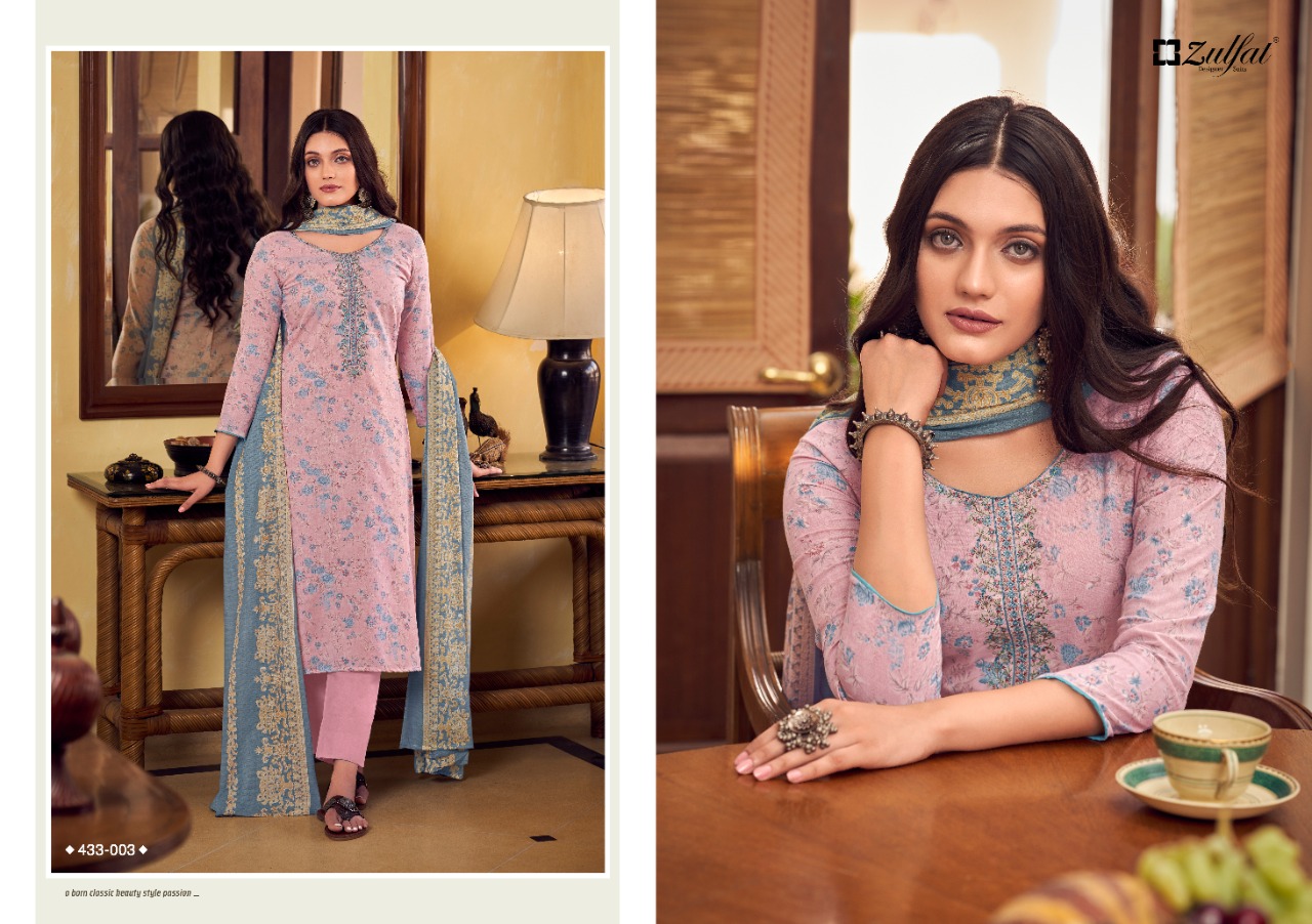 zulfat designer suit tarang cotton elegant salwar suit catalog