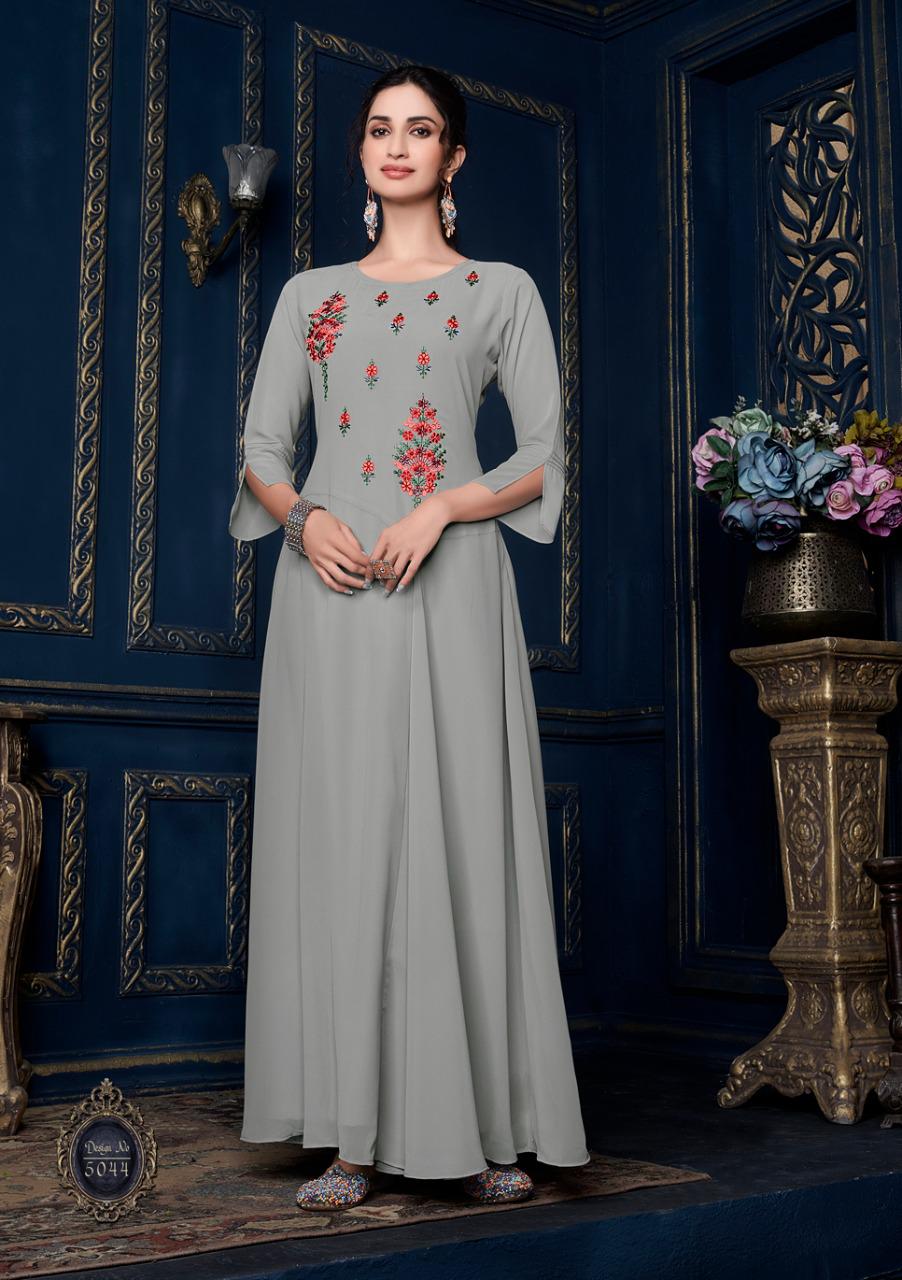 anju fabrics maya jorjat attractive kurti catalog