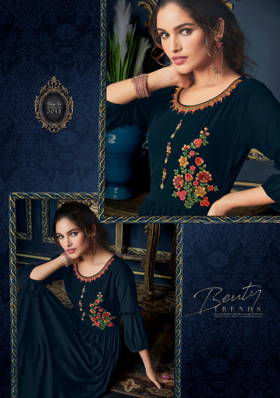 anju fabrics maya jorjat attractive kurti catalog