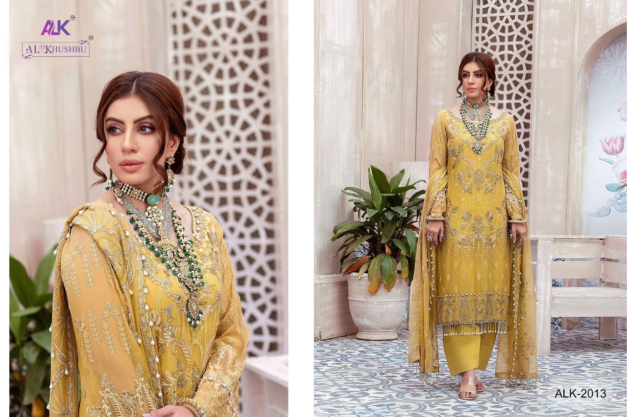 al khushbu samaira vol 1 georgette catchy look salwar suit catalog