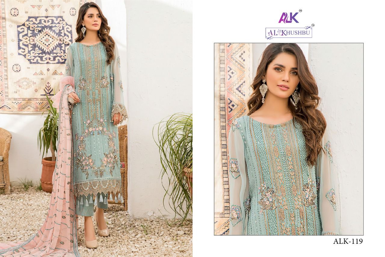 al khushbu samaira vol 1 georgette catchy look salwar suit catalog