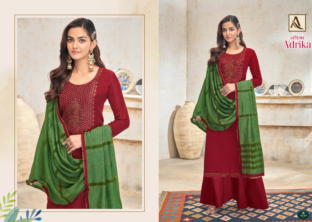 alok suit adrika cotton attractive salwar suit catalog