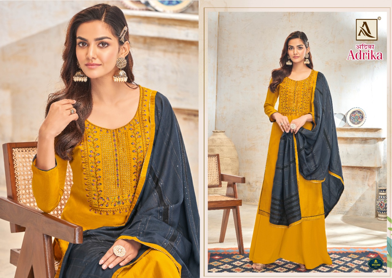 alok suit adrika cotton attractive salwar suit catalog