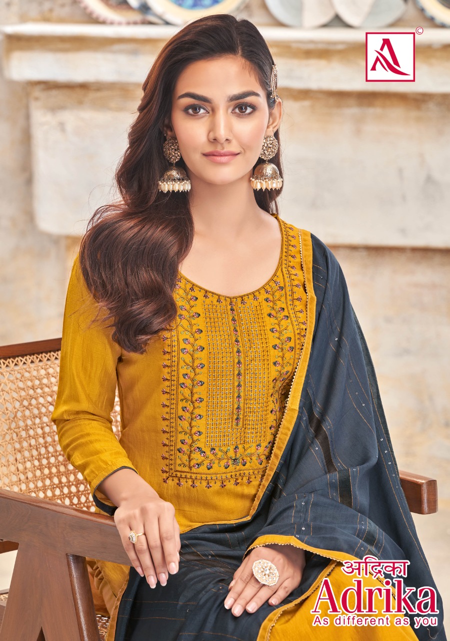 alok suit adrika cotton attractive salwar suit catalog