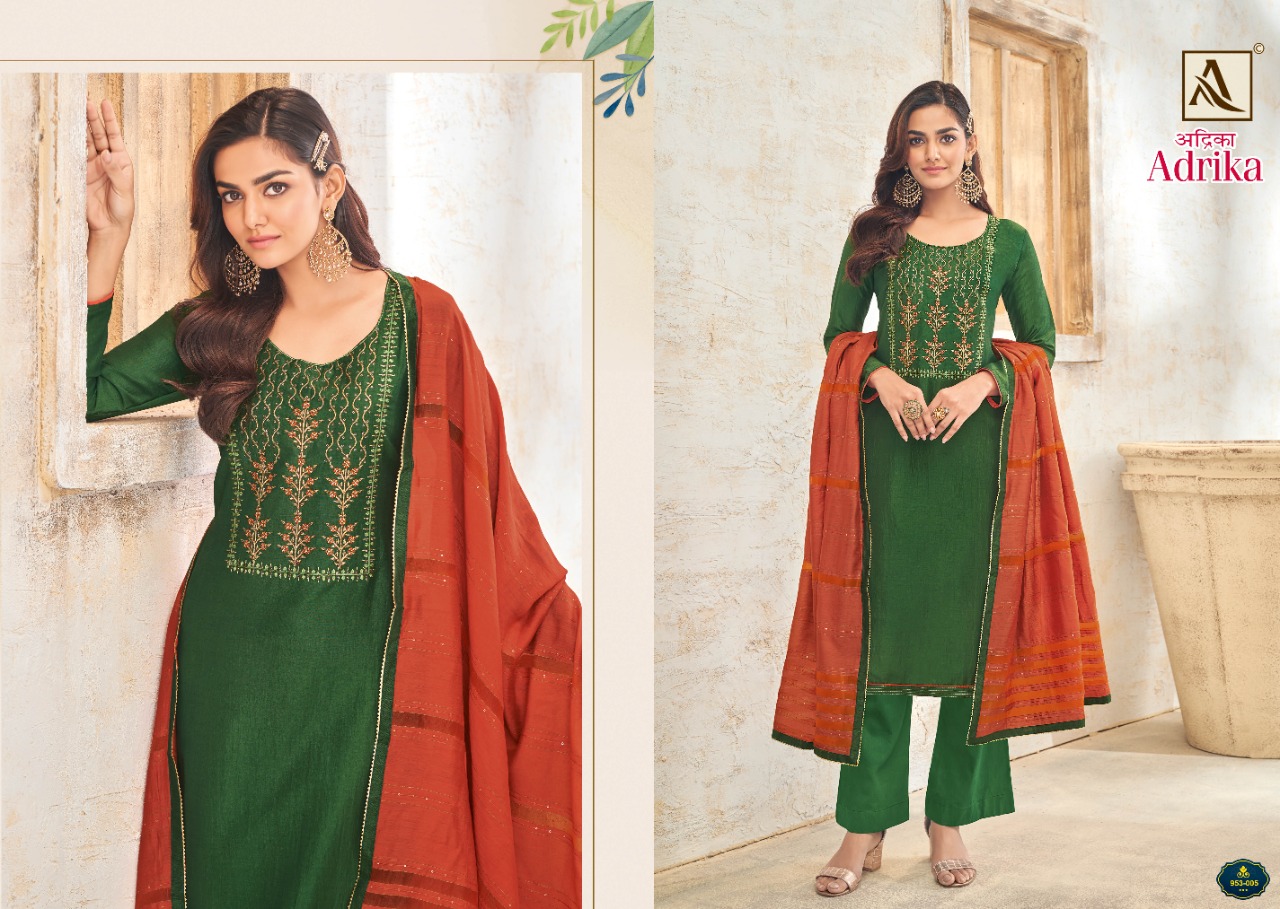 alok suit adrika cotton attractive salwar suit catalog