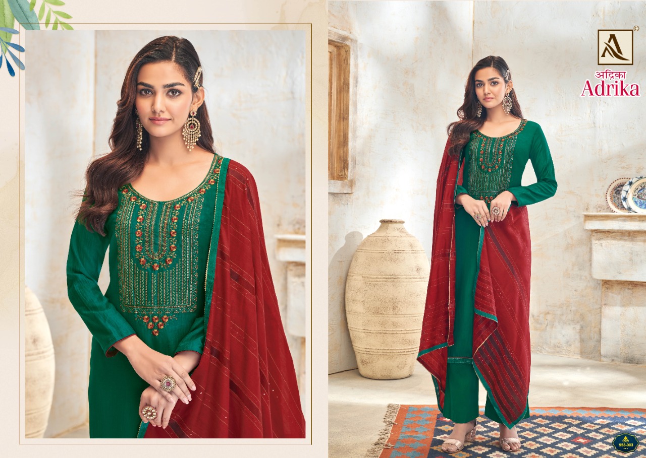 alok suit adrika cotton attractive salwar suit catalog