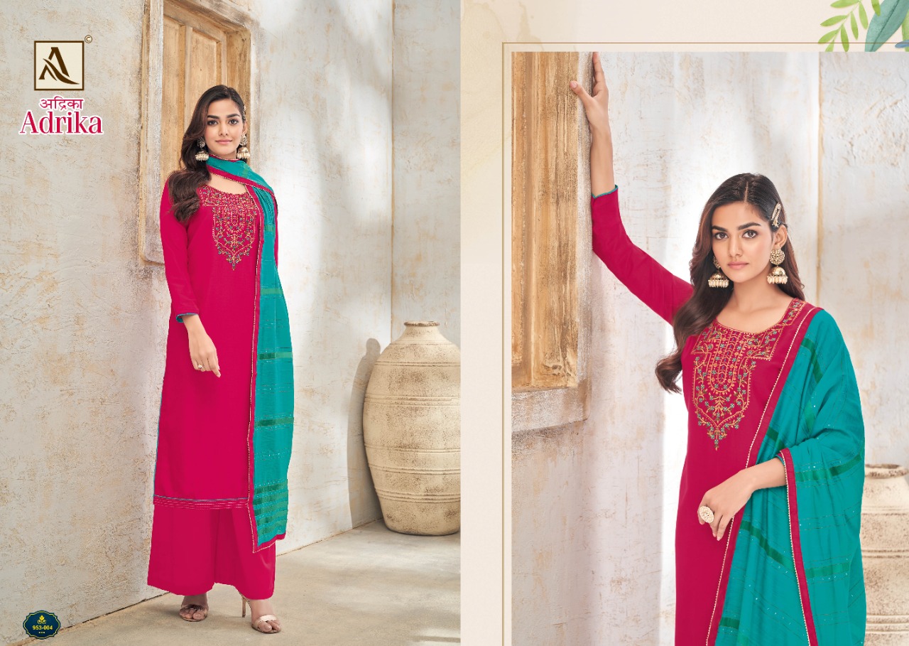 alok suit adrika cotton attractive salwar suit catalog