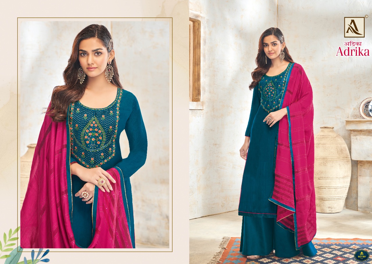 alok suit adrika cotton attractive salwar suit catalog