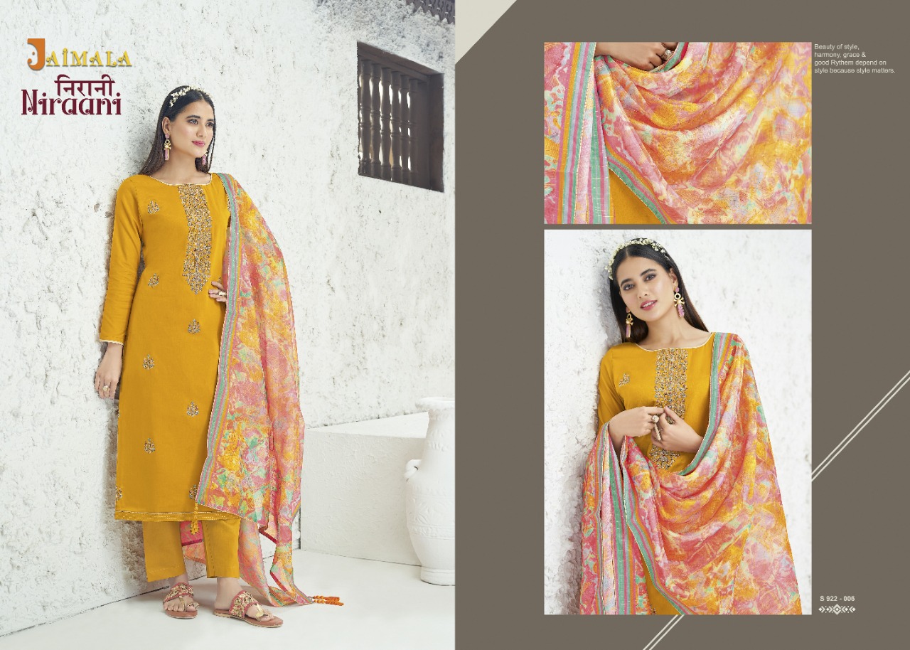 alok suit jaimalal niraani jam cotton look salwar suit catalog