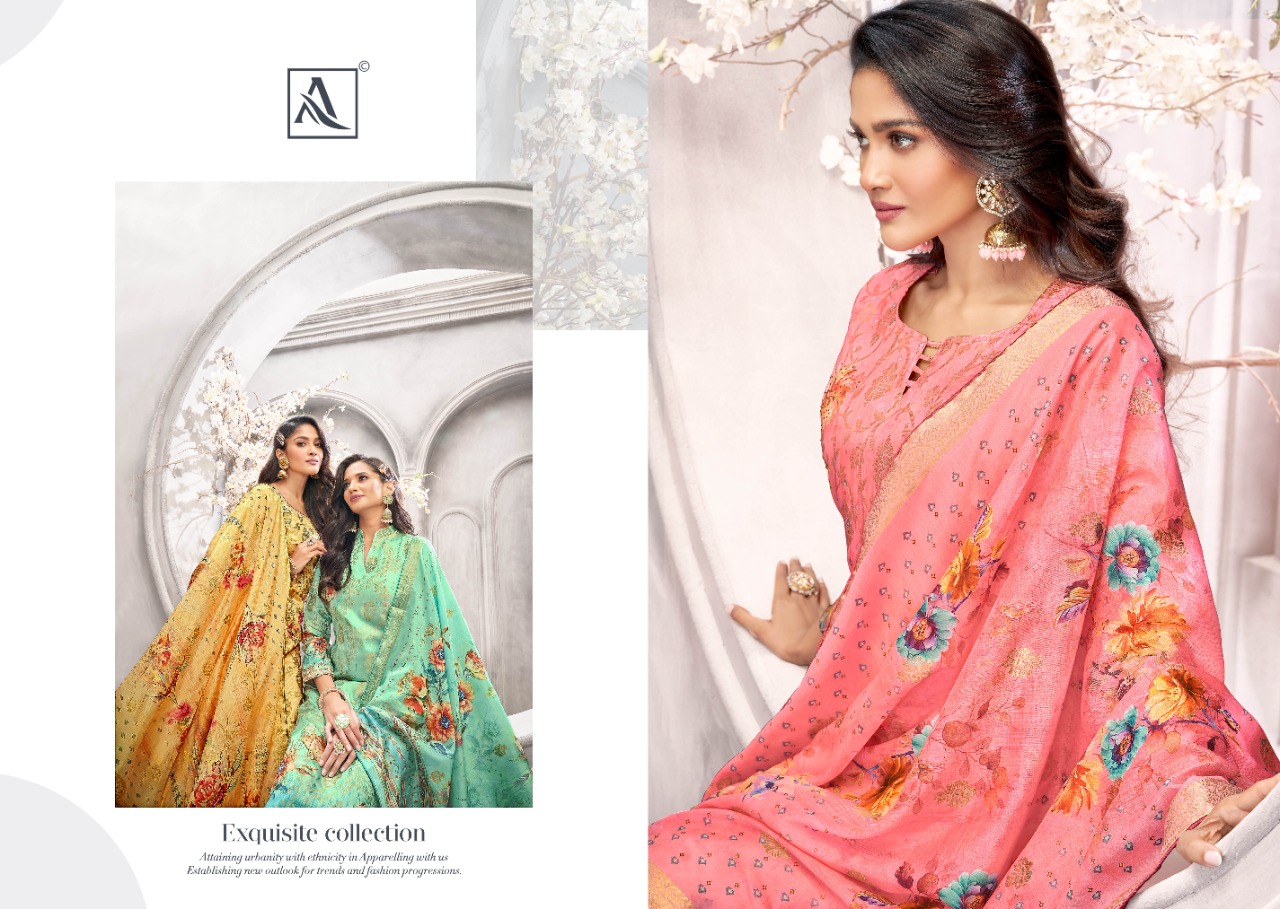 alok suit kalki 4 Banarasi jaquard exclusive print salwar suit catalog