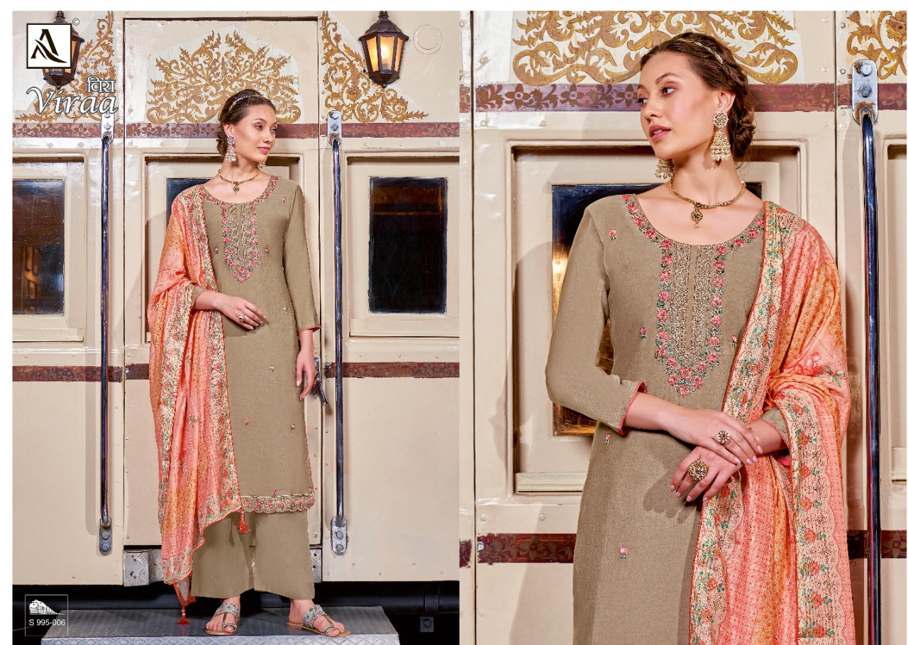 alok suit viraa viscose gorgeous look salwar suit catalog