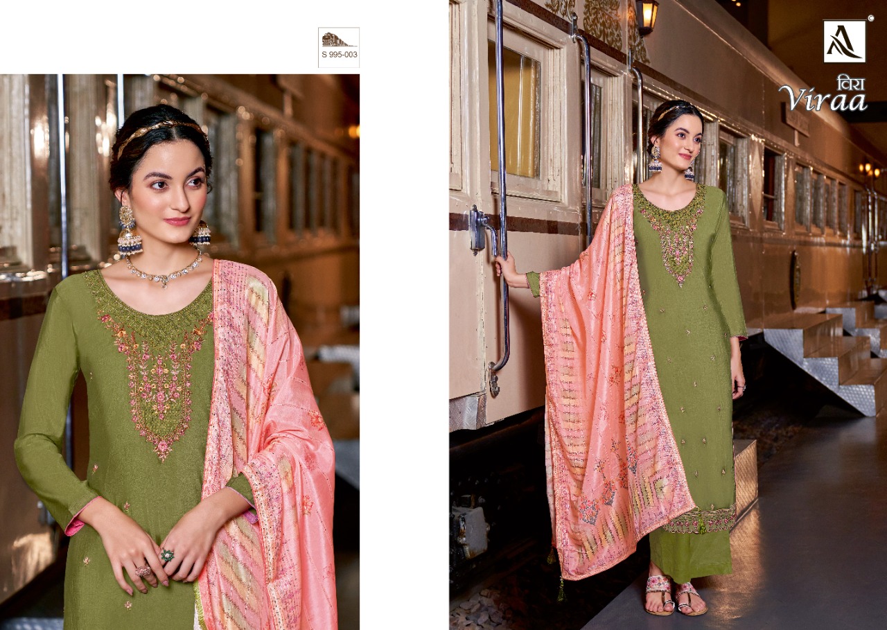 alok suit viraa viscose gorgeous look salwar suit catalog