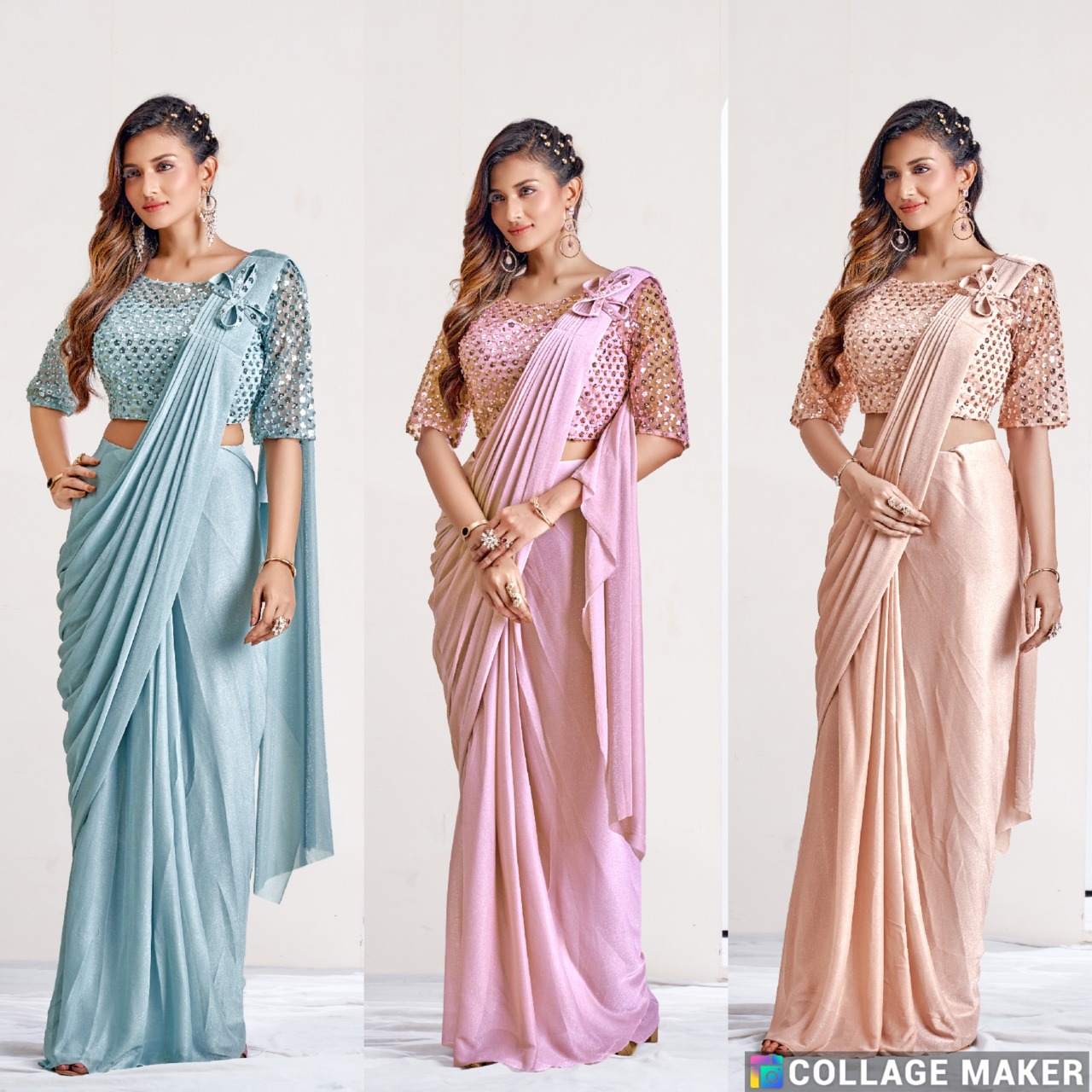 amoha trendz d no 1015891 metallic festiv look saree catalog