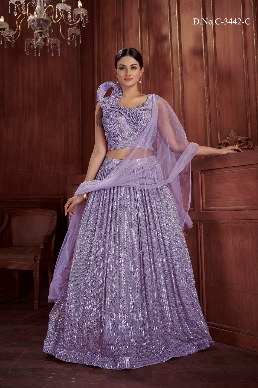 amoha trendz d no c 3442 fancy gorgeous look lehnga catalog