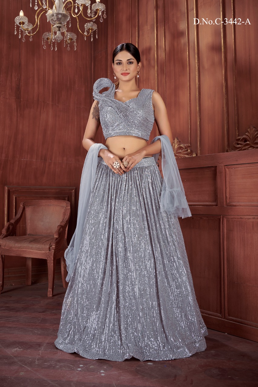 amoha trendz d no c 3442 fancy gorgeous look lehnga catalog