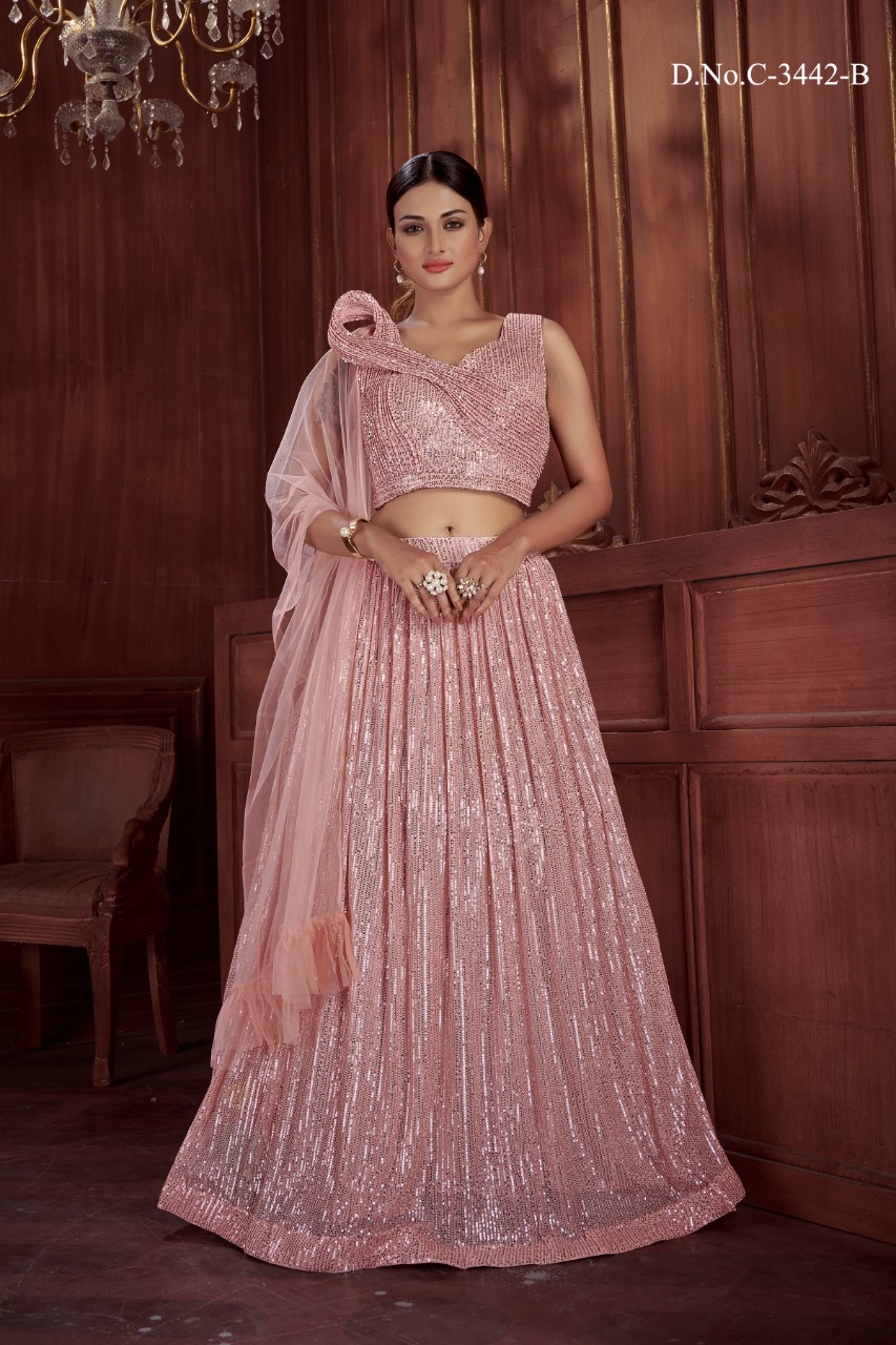 amoha trendz d no c 3442 fancy gorgeous look lehnga catalog