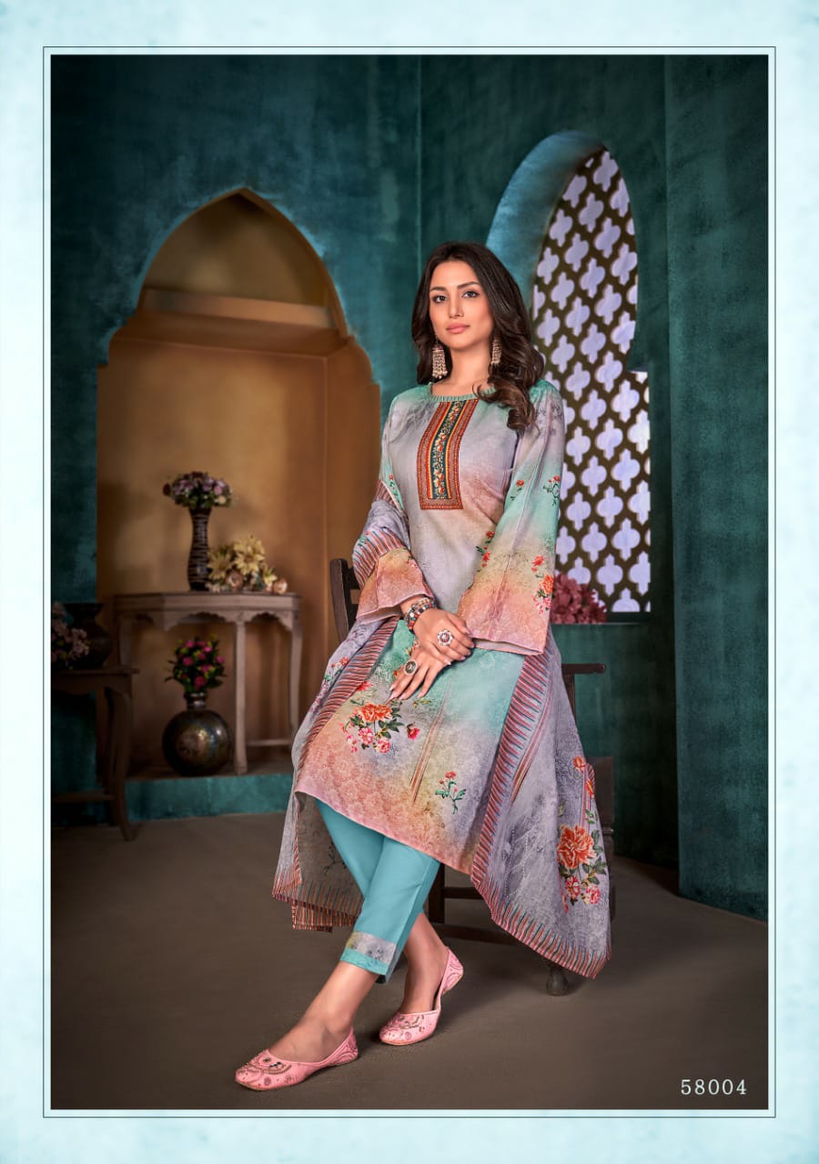 bemitex coral cotton authentic fabric salwar suit catalog