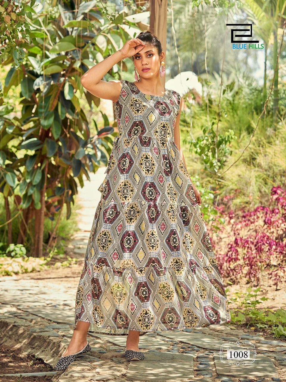 blue hills Beach Way Weightless georgette new and modern style kurti catalog