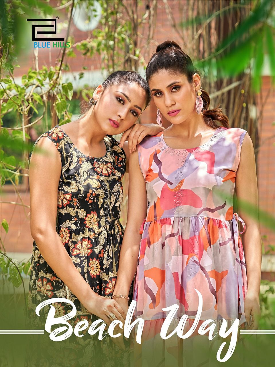 blue hills Beach Way Weightless georgette new and modern style kurti catalog