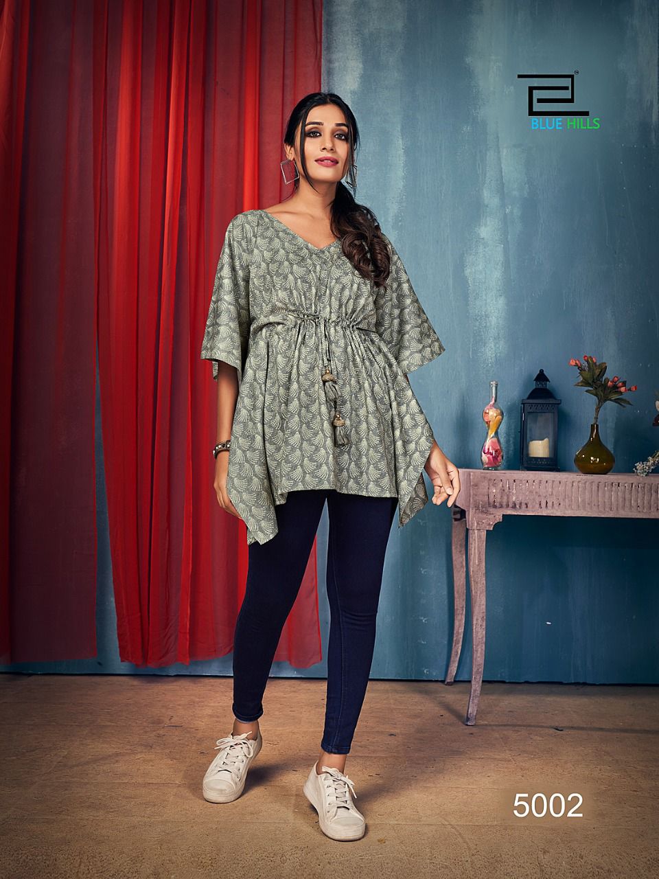 blue hills kaftan vol 5 rayon new and modern style kaftan kurti catalog