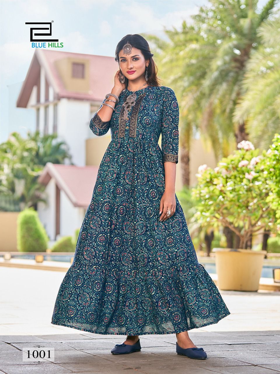 blue hills pearl vol 1 rayon gorgeous look kurti catalog