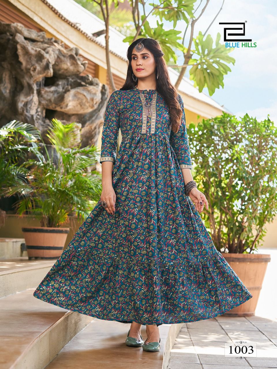 blue hills pearl vol 1 rayon gorgeous look kurti catalog