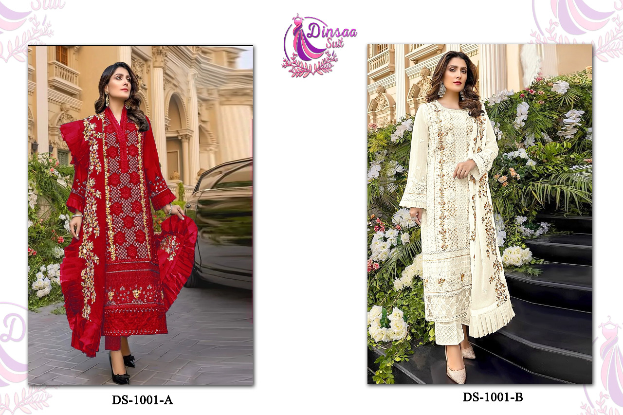 dinsaa suit dinsaa suit d no ds 1001 a 1001 b georgette catchy look salwar suit catalog