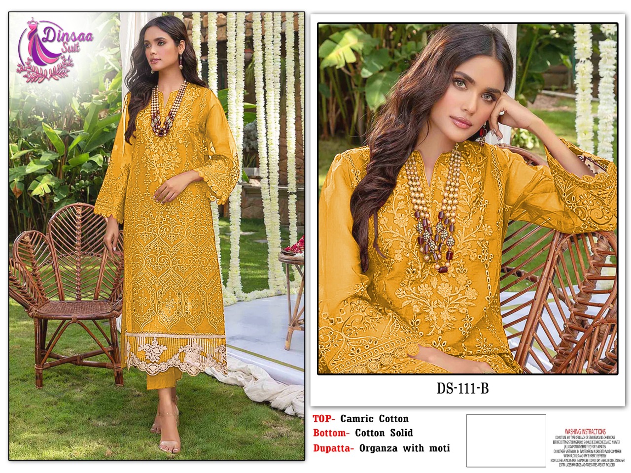 dinsaa suit DINSAA 111 C Salwar Kameez Cotton Singles