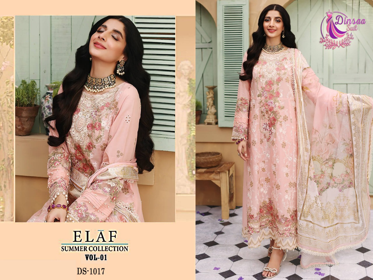 dinsaa suit elaf summer collection vol 1 cotton regal look salwar suit catalog