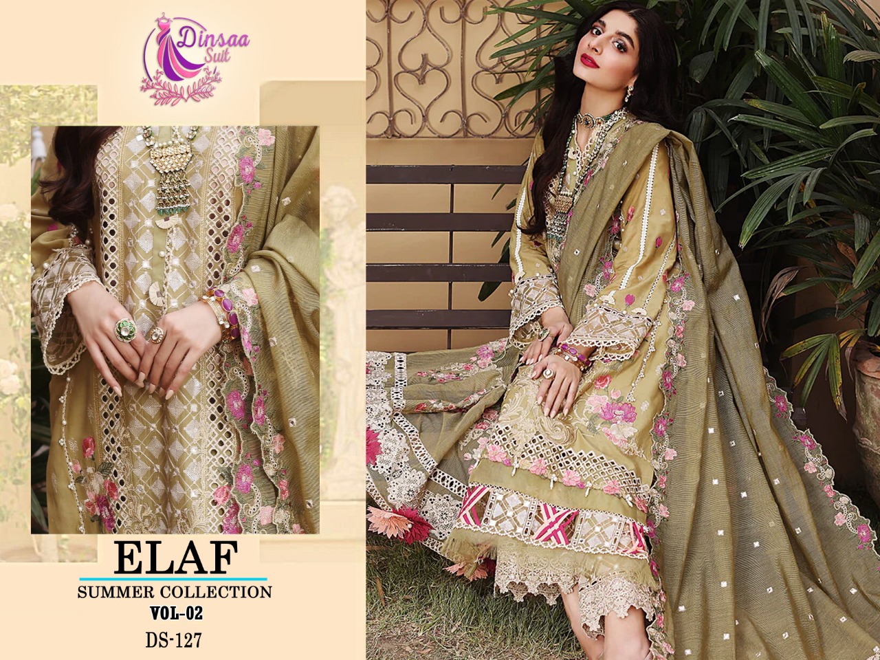 dinsaa suit elaf summer collection vol 2 cotton catchy look salwar suit catalog