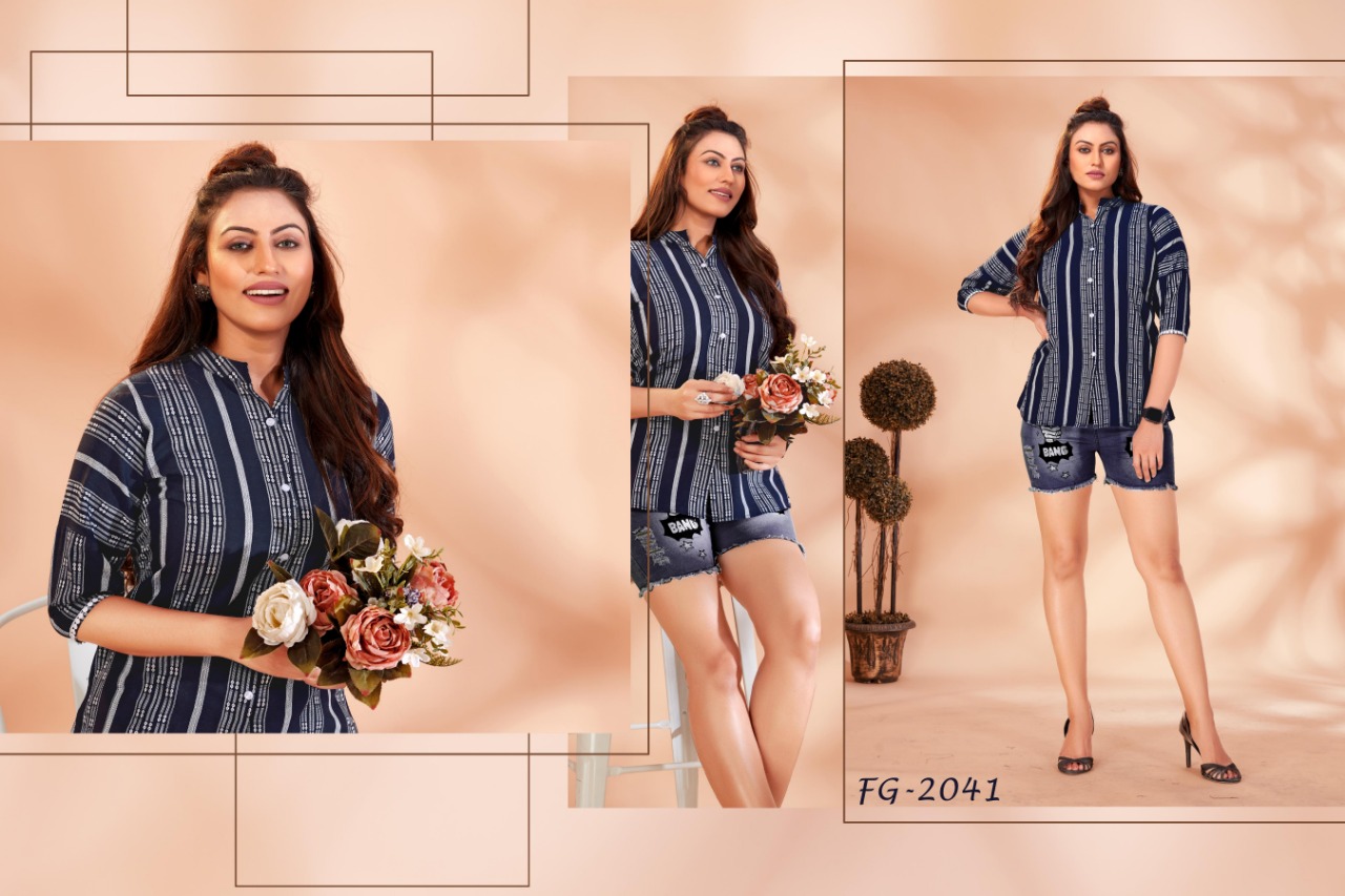 Fashion Galleria paris vol 1 cotton stylish look top catalog