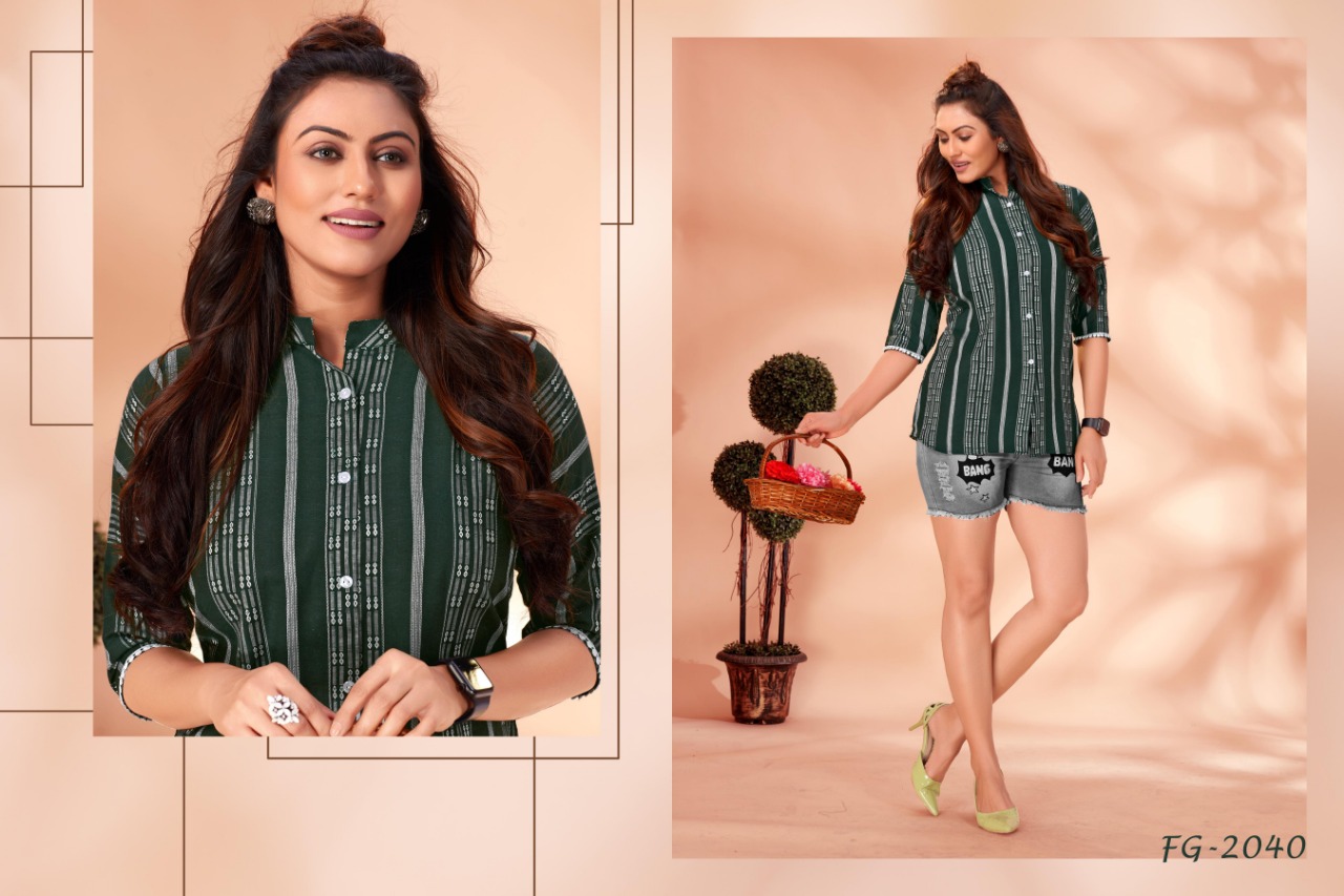 Fashion Galleria paris vol 1 cotton stylish look top catalog