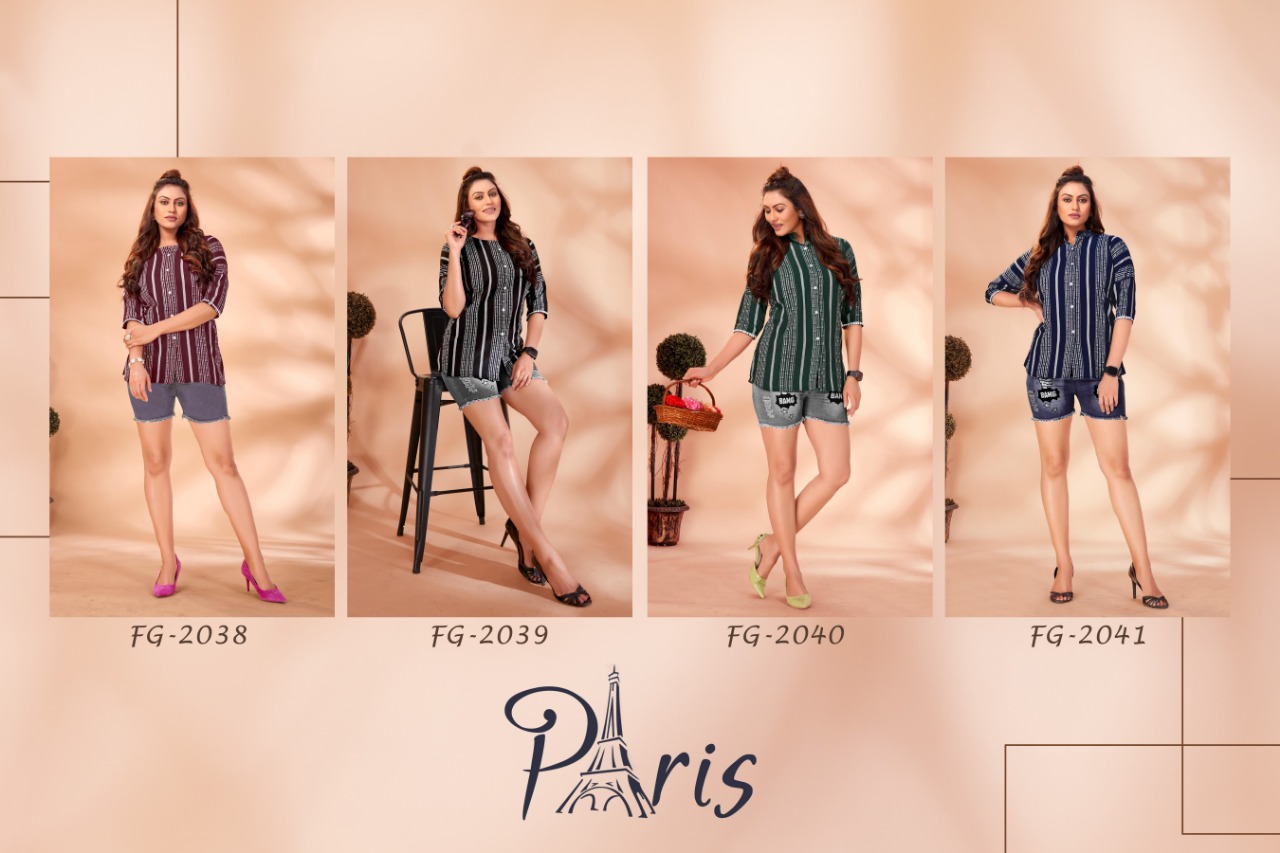 Fashion Galleria paris vol 1 cotton stylish look top catalog