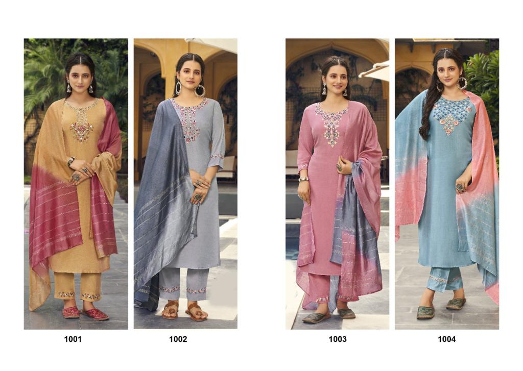 global local rivaaz muslin elegant top with bottom and dupatta catalog