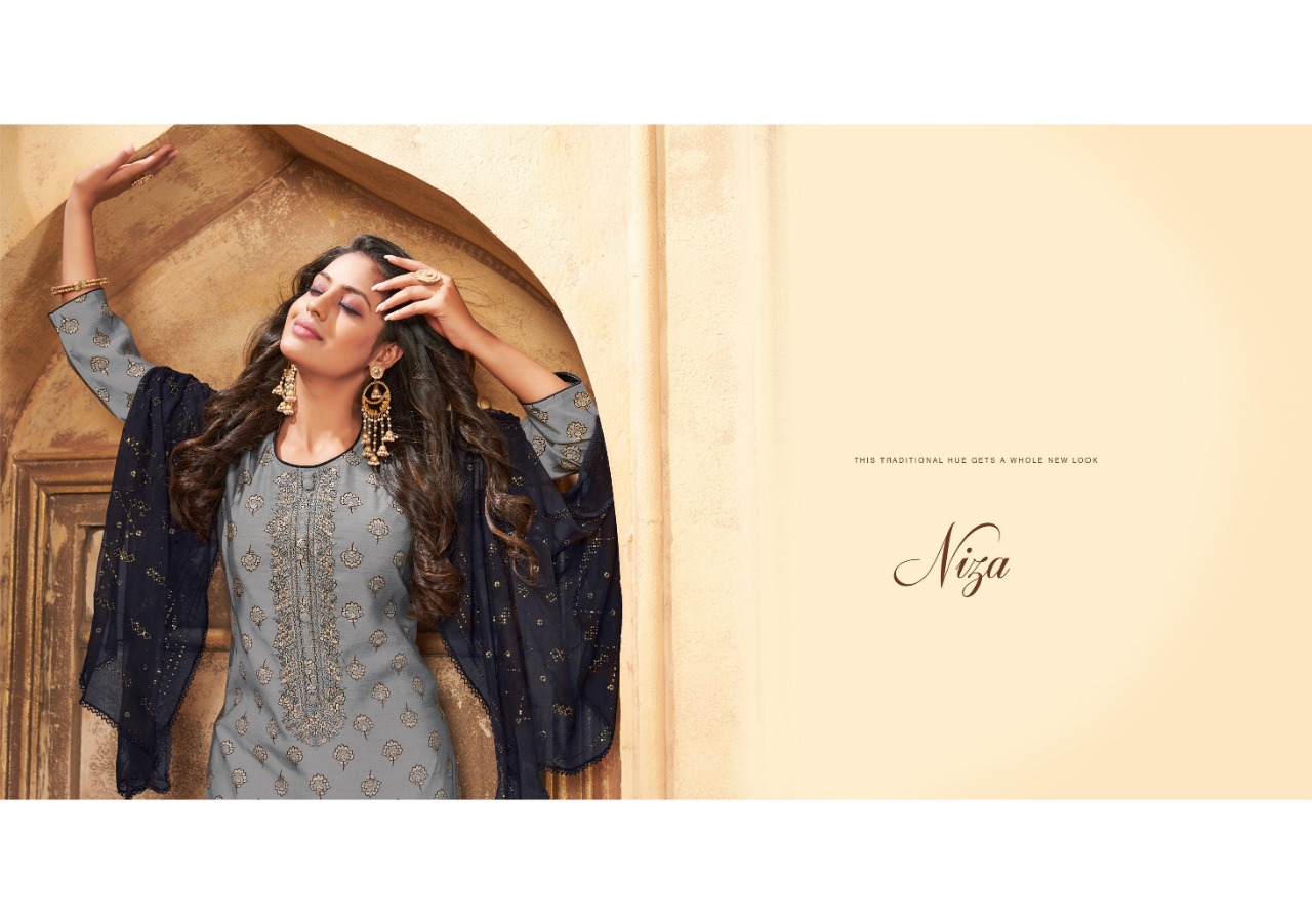 kalarang niza muslin elegant salwar suit catalog