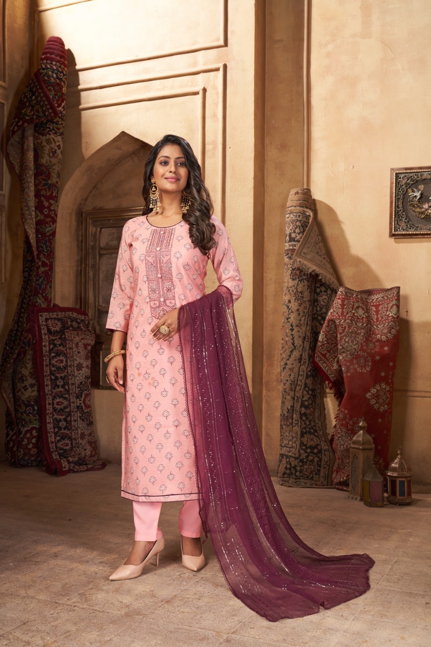 kalarang niza muslin elegant salwar suit catalog