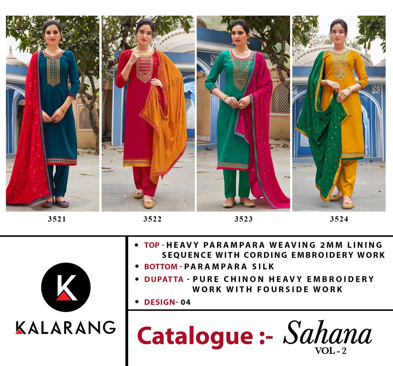 kalarang sahana vol 2 parampara elegant salwar suit catalog