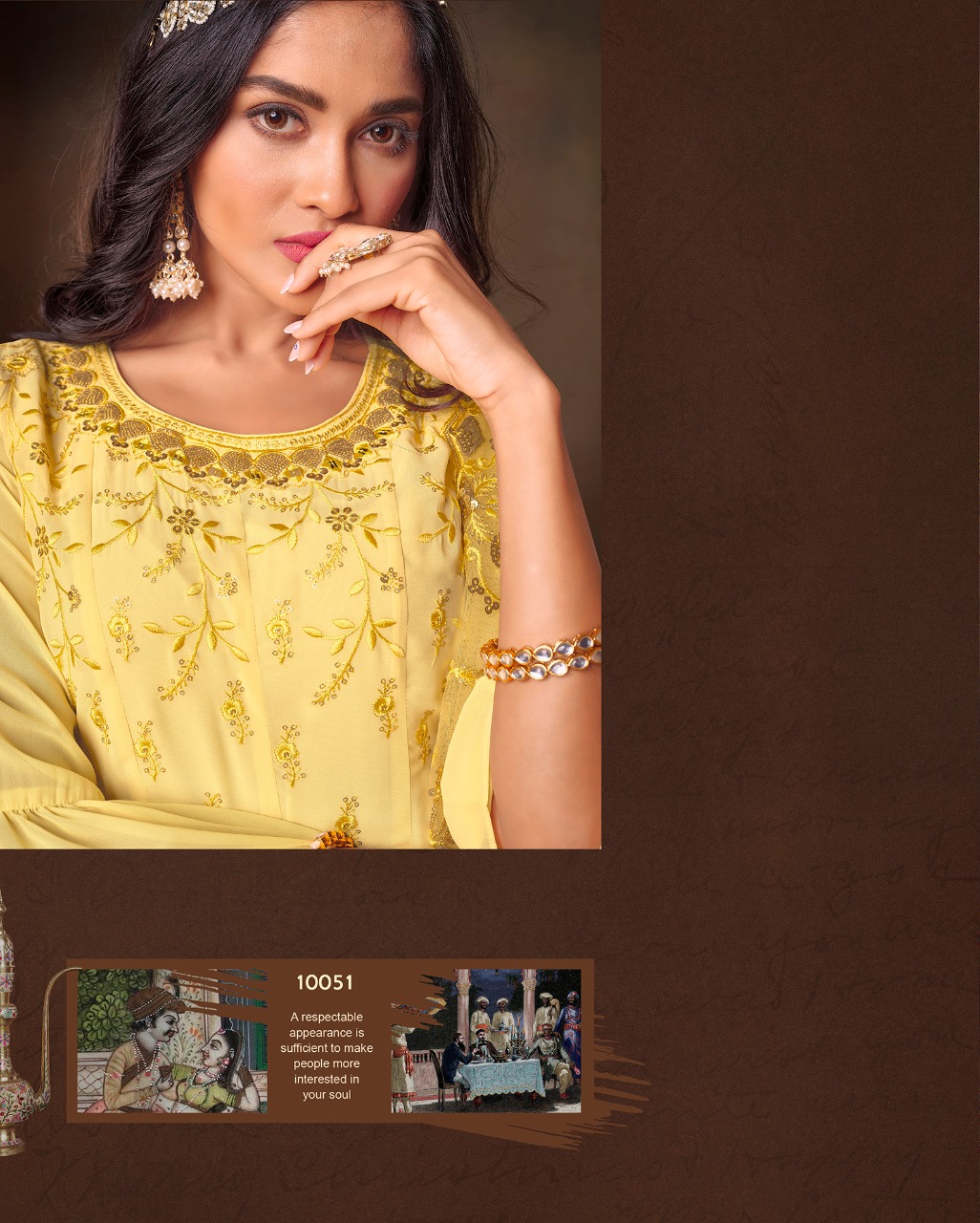 lily and lali arizona georgette new and modern style top with bottom and dupatta catalog