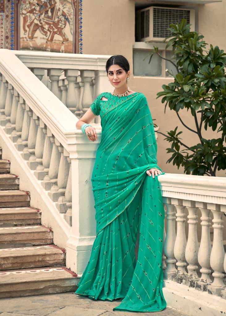 lt kashvi creation aarini georgette gorgeous look saree catalog