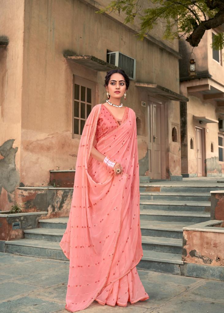 lt kashvi creation aarini georgette gorgeous look saree catalog