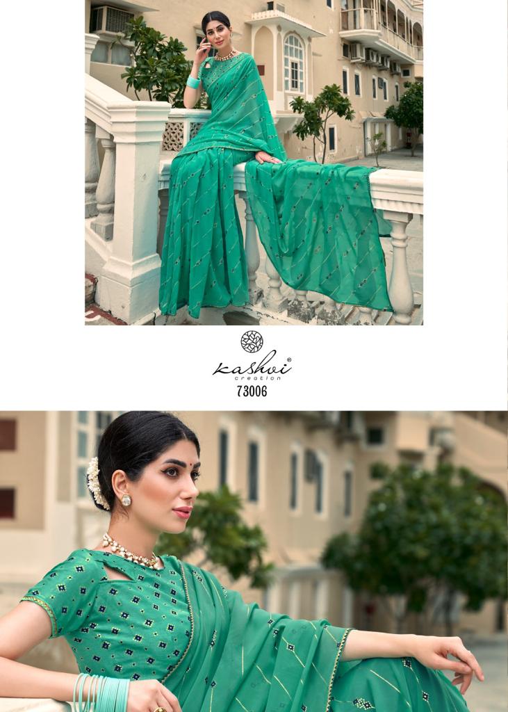 lt kashvi creation aarini georgette gorgeous look saree catalog