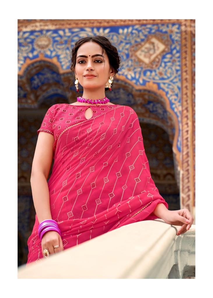 lt kashvi creation aarini georgette gorgeous look saree catalog